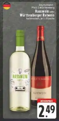 Edeka Hauswein oder Württemberger Rotwein Angebot