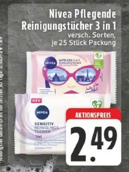 Edeka Nivea Pflegende Reinigungstücher 3 in 1 Angebot