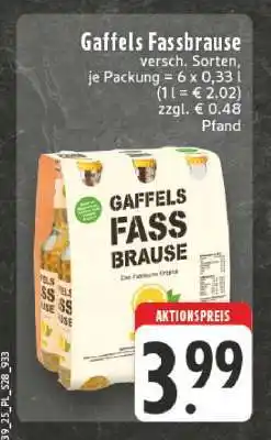 Edeka Gaffels Fassbrause Angebot