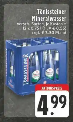 Edeka Tönissteiner Mineralwasser Angebot