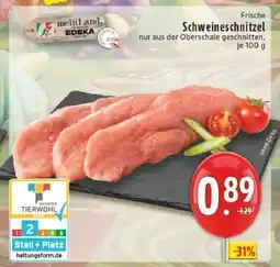 Edeka Frische Schweineschnitzel Angebot