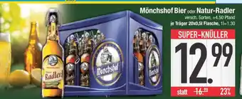 Edeka Mönchshof Bier oder Natur-Radler Angebot