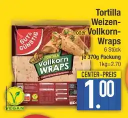 Edeka Tortilla Weizen- oder Vollkorn-Wraps Angebot