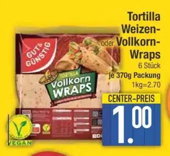 Edeka Tortilla Weizen- oder Vollkorn-Wraps Angebot