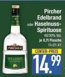 Edeka Pircher Edelbrand oder Haselnuss-Spirituose Angebot