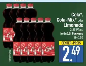 Edeka Cola, Cola-Mix oder Limonade Angebot