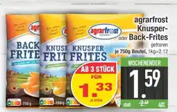 Edeka agrarfrost Knusper oder Back Frites Angebot