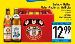 Edeka Erdinger Helles, Natur-Radler oder Weißbier Angebot