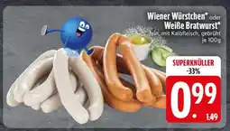 Edeka Wiener Würstchen oder Weiße Bratwurst Angebot