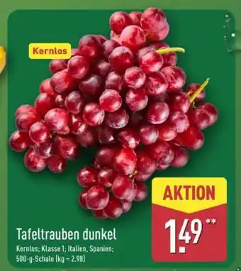 Aldi Nord Tafeltrauben dunkel Angebot