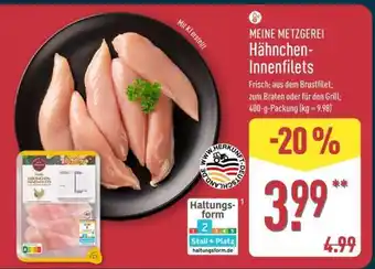 Aldi Nord MEINE METZGEREI Hähnchen-Innenfilets Angebot