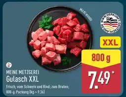 Aldi Nord MEINE METZGEREI Gulasch XXL Angebot