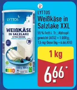 Aldi Nord LYTTOS Weißkäse in Salzlake XXL Angebot