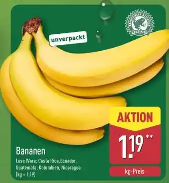 Aldi Nord Bananen Angebot