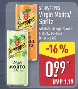 Aldi Nord SCHWEPPES Virgin Mojito/Spritz Angebot