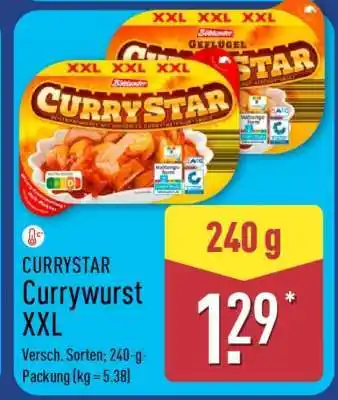 Aldi Nord CURRYSTAR Currywurst XXL Angebot