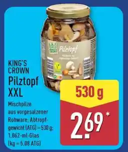Aldi Nord KING’S CROWN Pilztopf XXL Angebot