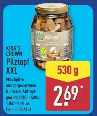Aldi Nord KING’S CROWN Pilztopf XXL Angebot