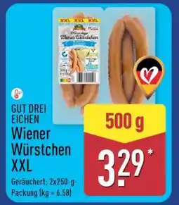 Aldi Nord GUT DREI EICHEN Wiener Würstchen XXL Angebot