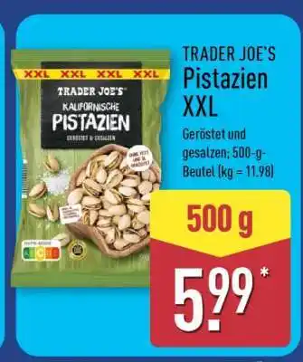 Aldi Nord Trader JOE'S Pistazien XXL Angebot