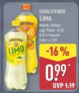 Aldi Nord GEROLSTEINER Limo Angebot