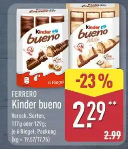 Aldi Nord FERRERO Kinder Bueno Angebot