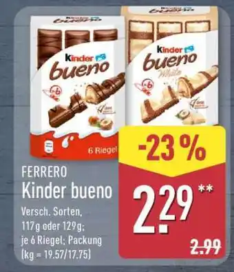 Aldi Nord FERRERO Kinder Bueno Angebot