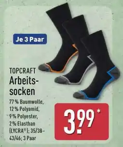 Aldi Nord TOPCRAFT Arbeitssocken Angebot