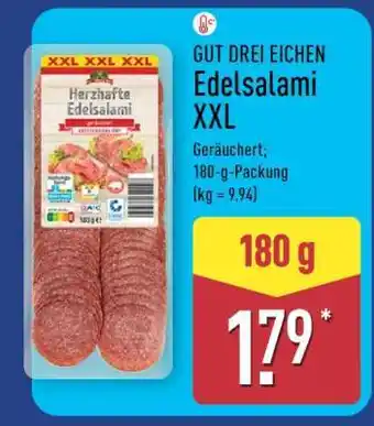 Aldi Nord GUT DREI EICHEN Edelsalami XXL Angebot