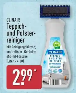 Aldi Nord CLINAIR Teppich- und Polsterreiniger Angebot