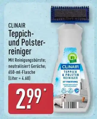Aldi Nord CLINAIR Teppich- und Polsterreiniger Angebot