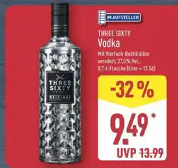 Aldi Nord Three Sixty Vodka Angebot