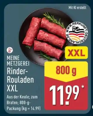 Aldi Nord MEINE METZGEREI Rinder-Rouladen XXL Angebot