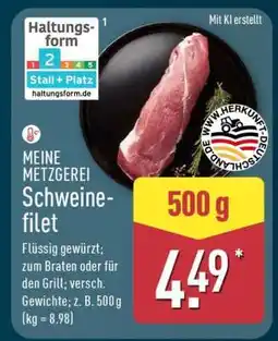 Aldi Nord MEINE METZGEREI Schweinefilet Angebot