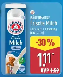 Aldi Nord Bärenmarke Frische Milch Angebot