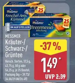 Aldi Nord MESSMER Kräuter-/ Schwarz-/ Grüntee Angebot