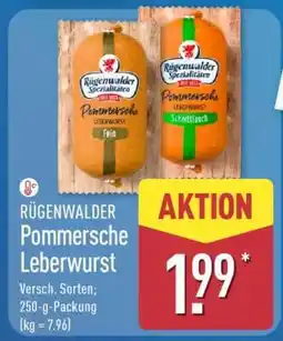 Aldi Nord RÜGENWALDER Pommersche Leberwurst Angebot
