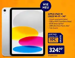 Aldi Nord APPLE iPAD 10 (2022) WI-FI + 5G Angebot