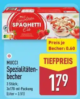 Aldi Nord MUCCI Spezialitäten-becher Angebot