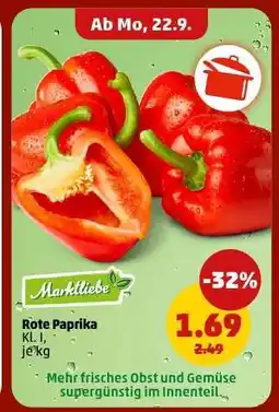 PENNY Rote Paprika Angebot