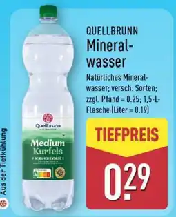 Aldi Nord QUELLBRUNN Mineralwasser Angebot