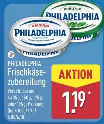 Aldi Nord PHILADELPHIA Frischkäsezubereitung Angebot