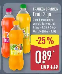 Aldi Nord FRANKEN BRUNNEN Fruit 2 go Angebot