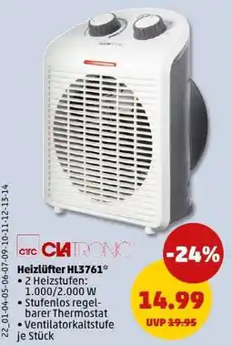 PENNY Heizlüfter HL3761° Angebot