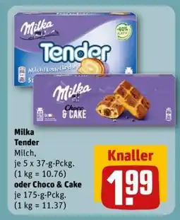 REWE Milka Tender Milch oder Choco & Cake Angebot