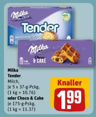 REWE Milka Tender Milch oder Choco & Cake Angebot