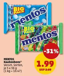 PENNY mentos Kaubonbons Angebot