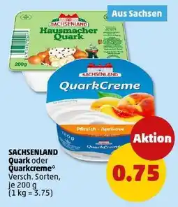 PENNY SACHSENLAND Quark oder Quarkcreme Angebot