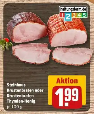 REWE Steinhaus Krustenbraten oder Krustenbraten Thymian-Honig Angebot