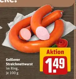 REWE Golßener Streichmettwurst Angebot